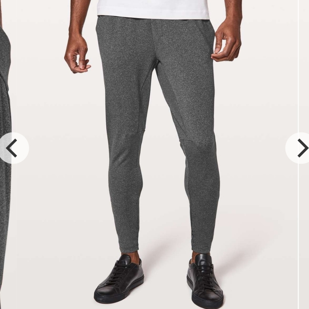 Lululemon Heathered Black Onlu Pant Mens Sz S